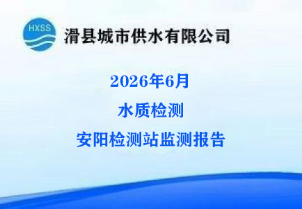 2026年6月水质监测安阳监测站检测报告 